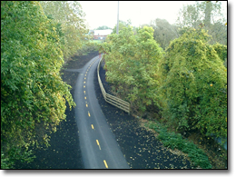 The City Loop Trail would incorporate a number
of existing trails such as the Morgana Run trail
on the near southeast side.