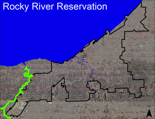 Rocky River Reservation Aerial View